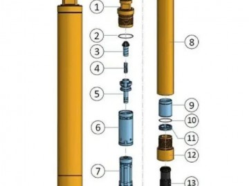 Пневмоударник высокого давления K6 (COP64G), D148